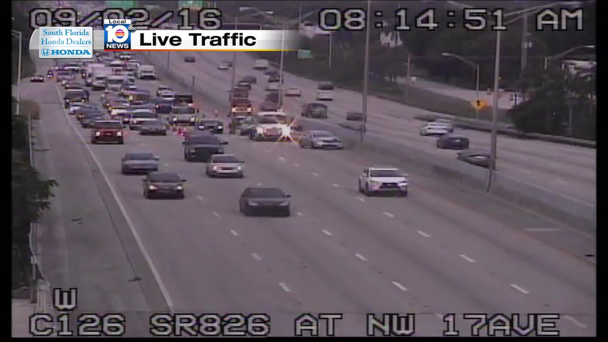 Expect Heavy Delays! Crash SR-826 EB at NW 17th Ave #traffic https://t.co/8lHF1BE0Ow