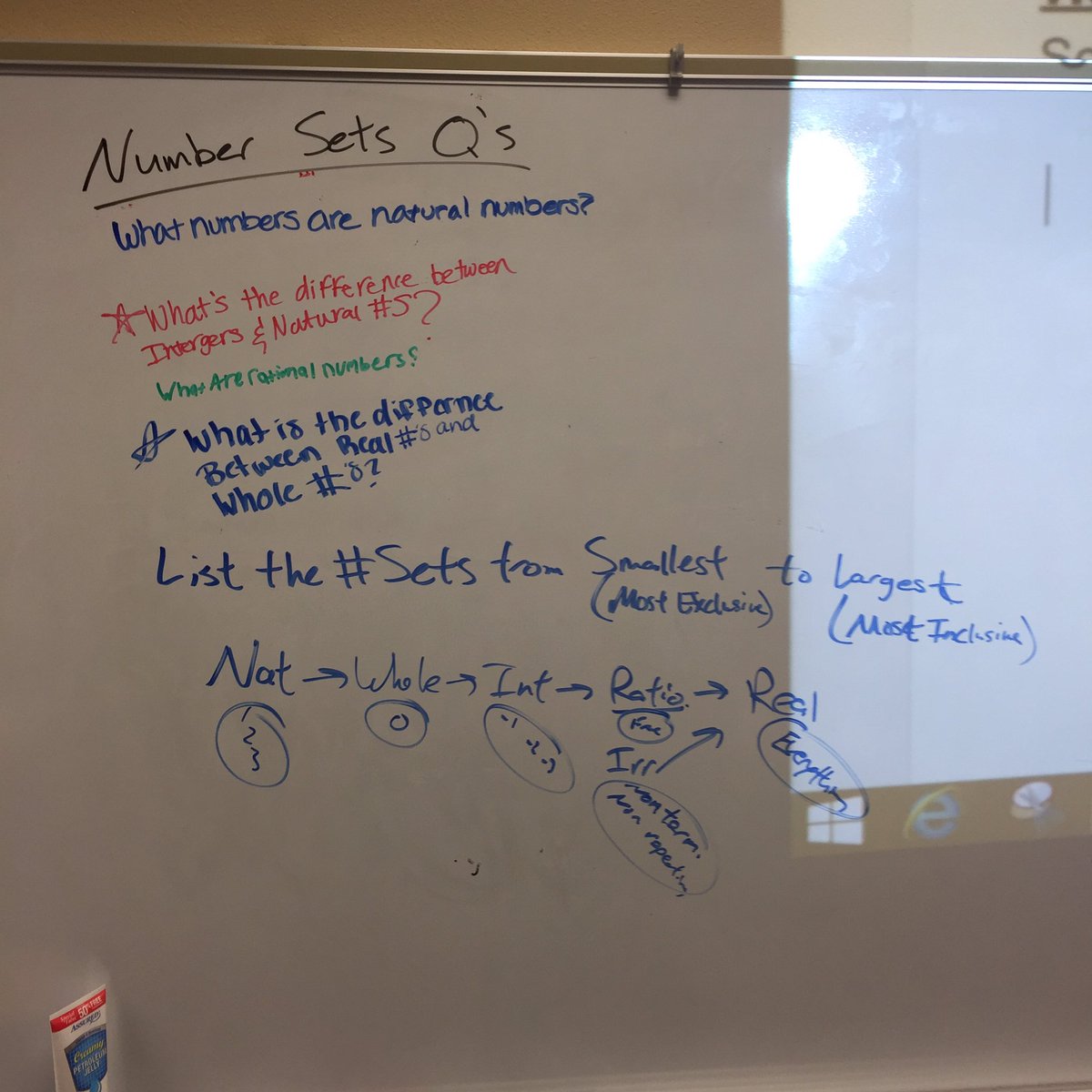 SCasey02_'s tweet photo. What do my students think are important questions for their #cornellnotes over #numbersets and #scientificnotation ? https://t.co/pKBYIwos3Z