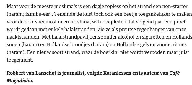 Boerkini-debat nu echt af: NRC wil halalstranden - geenstijl.nl/mt/archieven/2…
