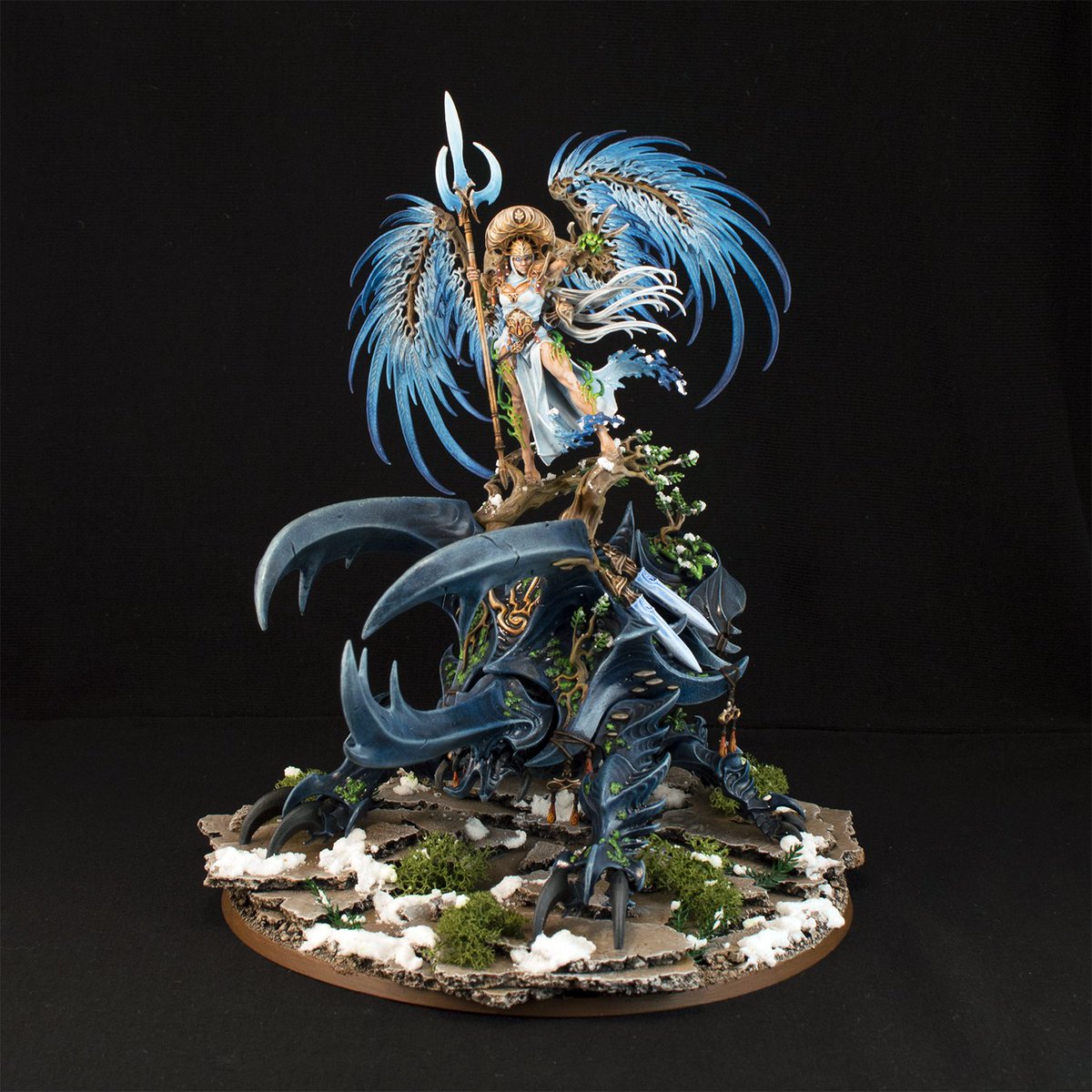 Latest finished mini #Sylvaneth Alarielle The Everqueen (Winter 
