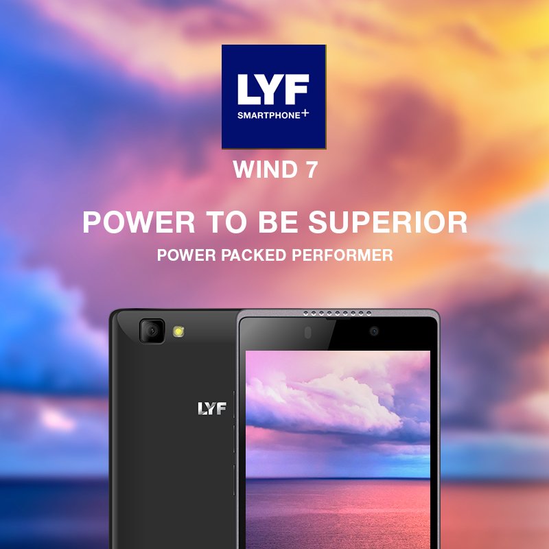 LYF_In's tweet photo. #Introducing the new #WIND7 Smartphone+ that will truly jump start your life. https://t.co/nccuTOrzOA https://t.co/j6TWakFuiI
