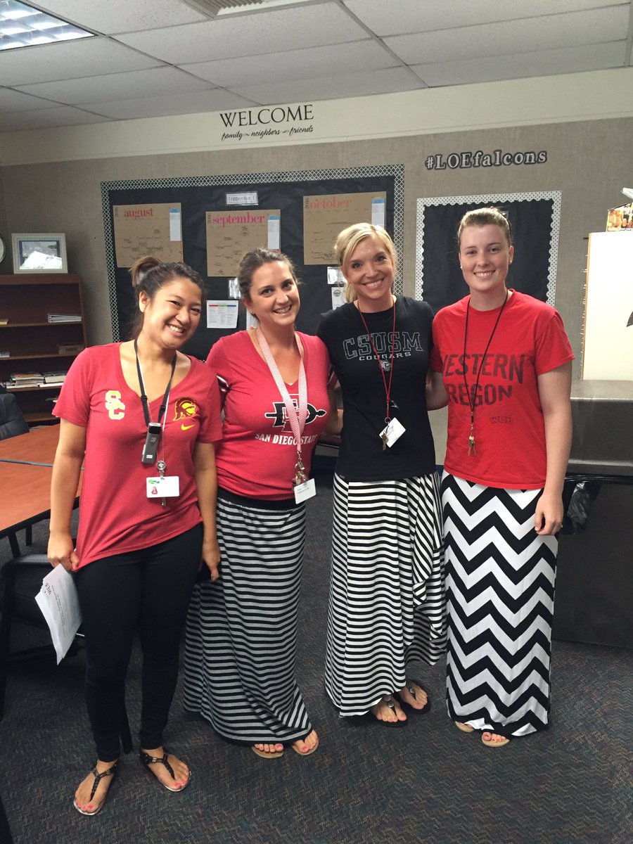 The 1st grade team! We have been spending so much time together that we are starting to dress the same. #loefalcons
