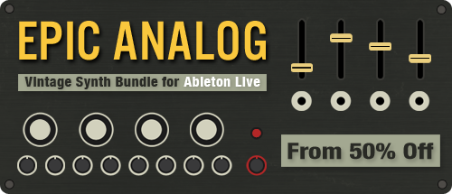 clustersound's tweet image. Epic Analog Bundle for #Ableton Live includes 6 legendary machines that shaped modern music goo.gl/em338s