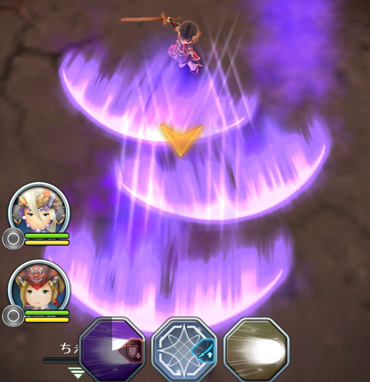 サムライ ライジング A Twitter 新ユニットご紹介 武士のシュクジュちゃん 暗黒 は 3方向に闇属性の斬撃を飛ばし さらに敵の物防を確率で下げる新アビリティ 広範囲かつ遠方まで斬撃が届くため 遠距離攻撃をしてくる敵を殲滅する時にオススメです