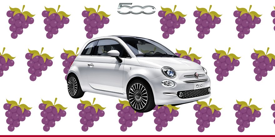 #fiat #fiat500 #fallishere #grapes #italiancar #italy #fiatlife