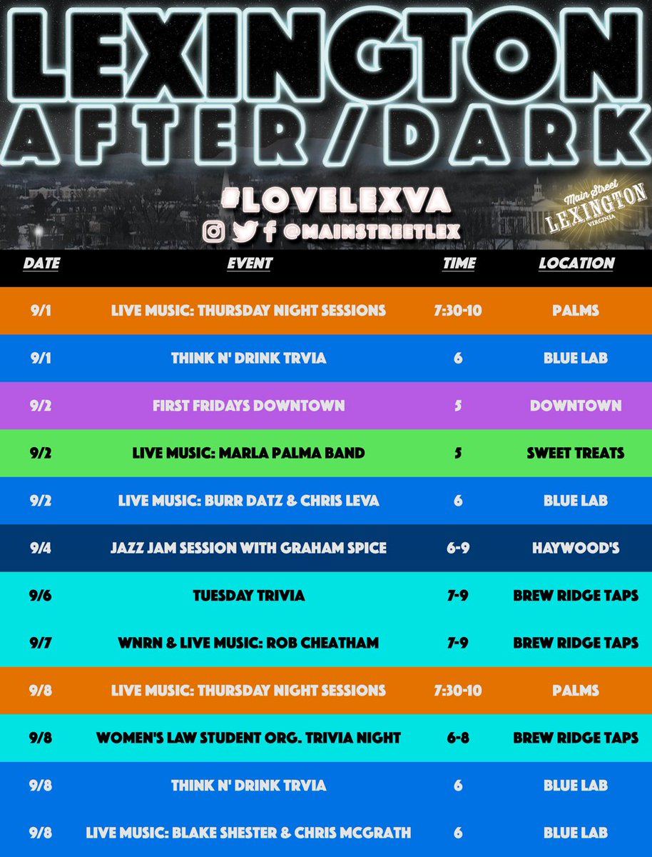 September downtown, anyone? #LoveLexVa