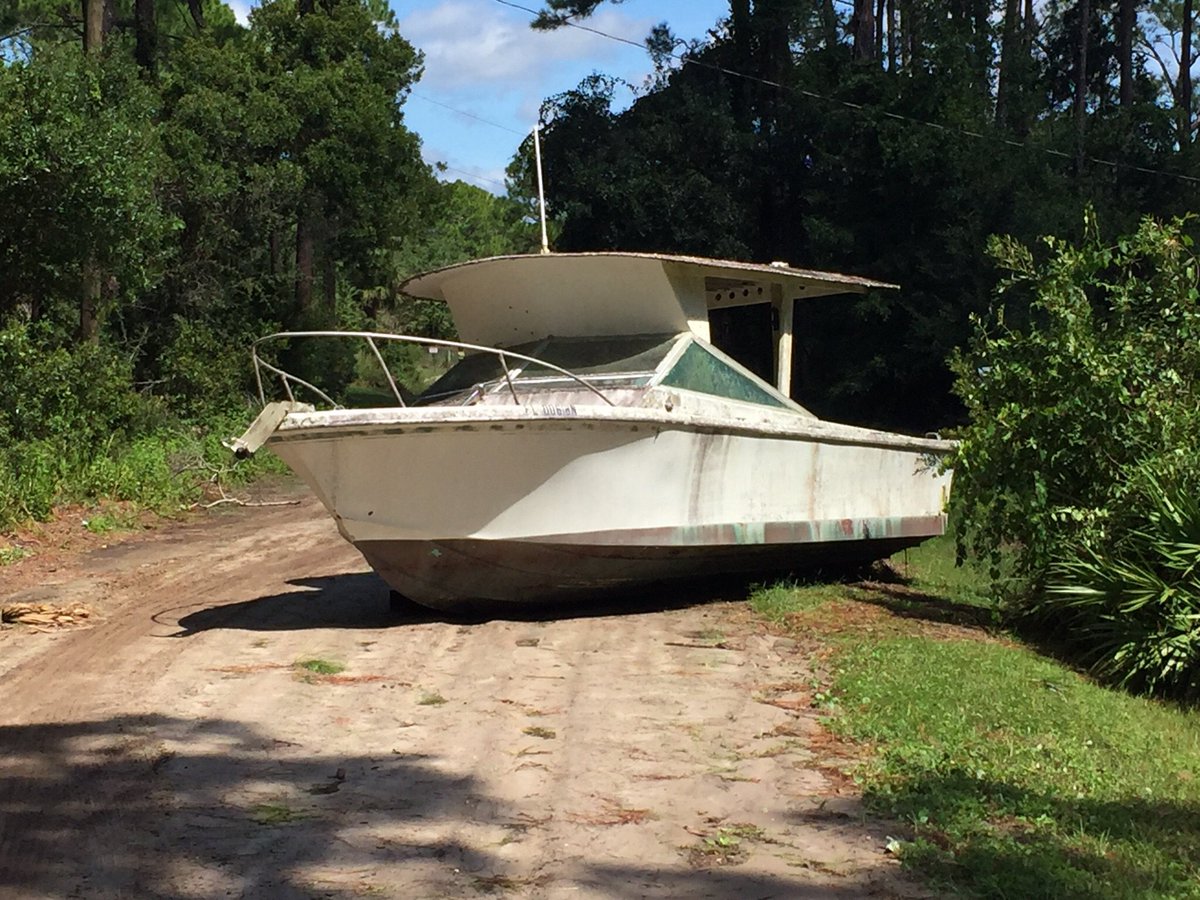 After #Hermine our boat no longer sits in the front yard #panacea