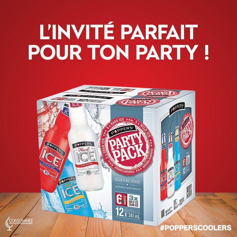 PoppersCoolers's tweet photo. Chez Marché Richelieu, jusqu'au 7 septembre, notre Party Pack est à 19,99 $ ! Parfait pour ton long weekend ! https://t.co/wvMUXqJAxy
