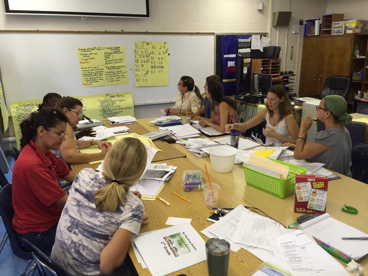 HRodTeaches's tweet photo. 2nd grade PLC in full swing, unpacking standards! @MelalaucaElem. #SSCCPBC #standardsbasedinstruction https://t.co/nCVgl0ukpz