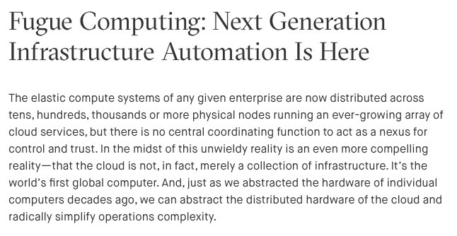 medium.com/@FugueHQ/fugue… Thinking about the future of infra? Check out the latest fr <a href="/joshstella/">joshForHumanRights</a> #cloud #DevOps #AWS