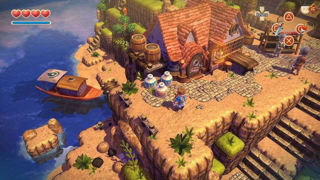 PlayStation's tweet image. Explore an island full of danger and mystery when Oceanhorn sets sail for PS4 on 9/7: play.st/2c0qgHk