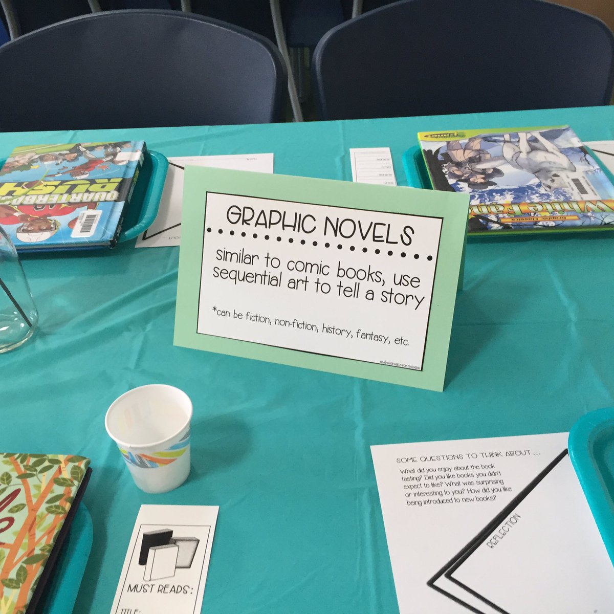 JresRockets's tweet photo. More pics of Cafe Book Tasting! #wcpsleads #goJRESrockets https://t.co/TxUP9qvSyo