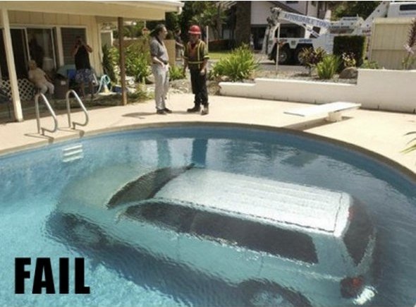 SpotPog's tweet image. #tfw you finally find that perfect spot that fits your car so you can relax in the pool... #ParkingFailFriday