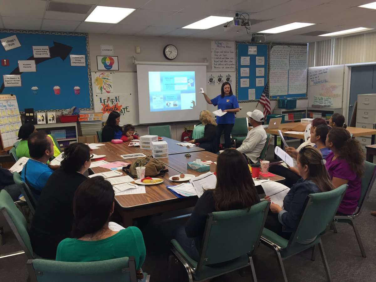 ELAC parents at Kellogg learning together. <a href="/CVESDNews/">CVESD News</a>