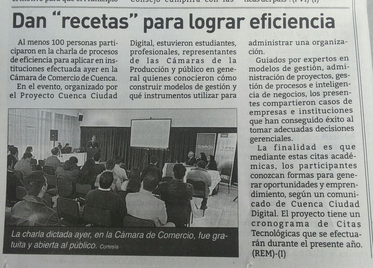 CuencaDigital15's tweet photo. #CitasTecnológicas #Cuenca2016 éxito total en taller "Herramientas Aplicadas a la Eficiencia". Trabajando #PorCuenca https://t.co/r205nS4ZVQ