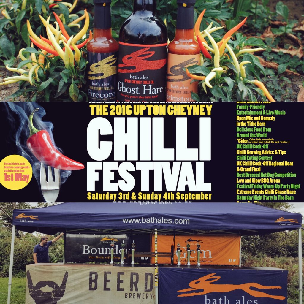 Busy day, @bathales @beerdbeers bars ready for  @Chilli_Farmer festival this wkend.Gem,bounders,Monterey & GhostHare