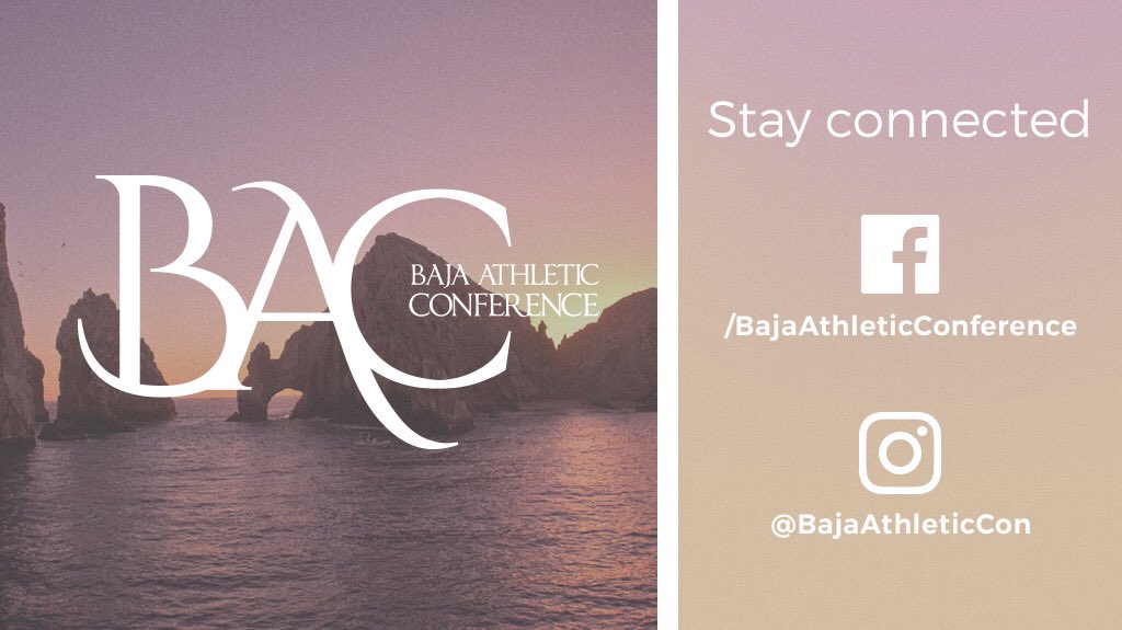 Can't wait for the 1st official #BajaAthleticConference in #LosCabos! Follow us for more exclusive info!