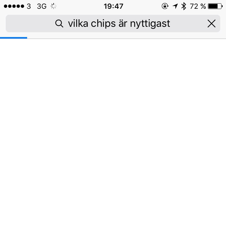 Viktigaste frågan idag #chipsforpresident