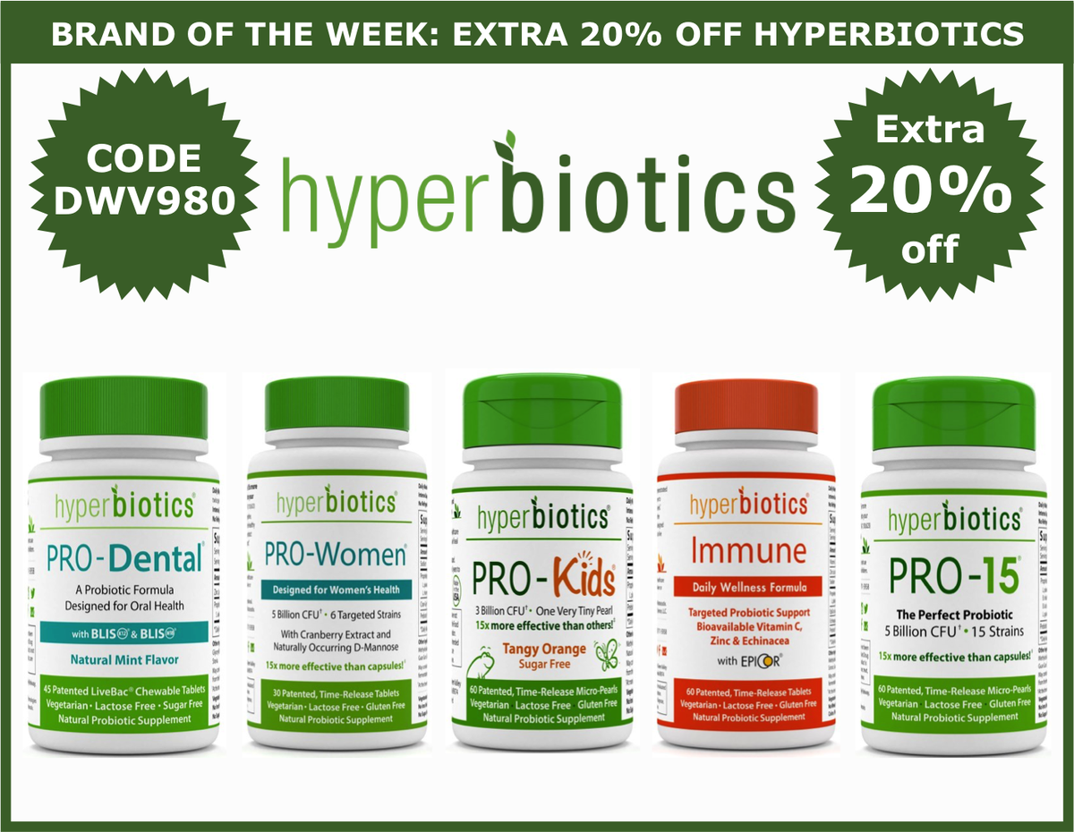 dwv980's tweet photo. 🍀Extra 20% off #Hyperbiotics - https://t.co/V3haxpWfUd
✅Ends 09/7 10:00 am PT
✅Use code DWV980 #iherb #supplements https://t.co/Ute5OQafFy