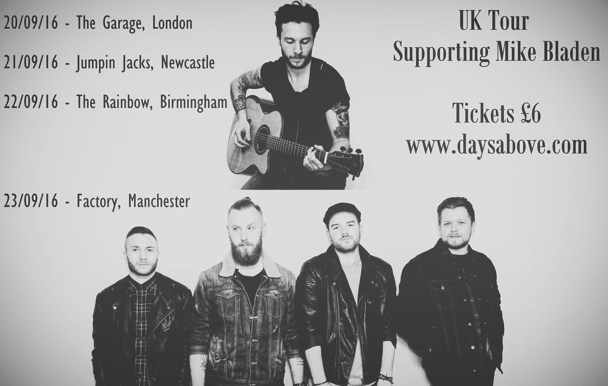 Tim's heading out on tour for a few dates this month with Mike Bladen! We'll be supporting at the Manchester show! x