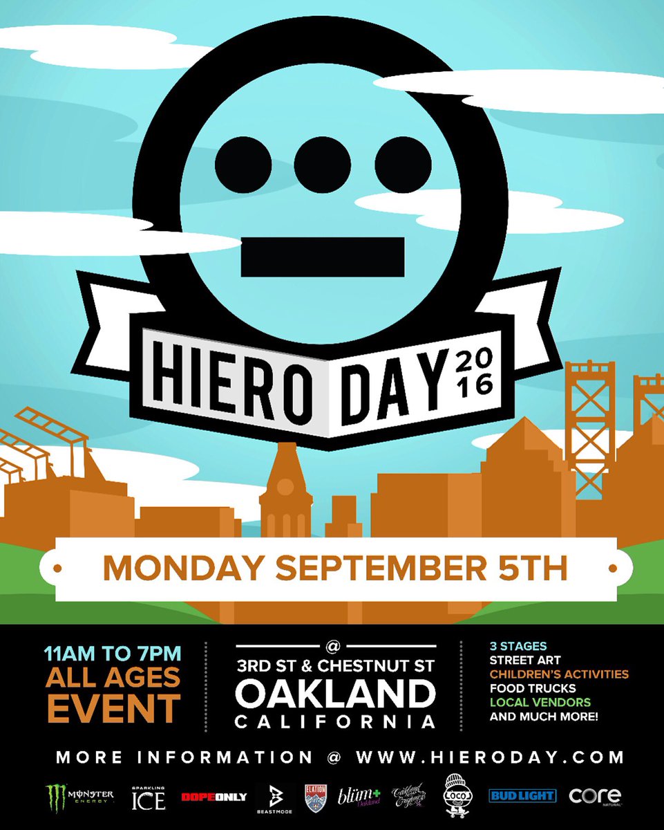 theDMApresents's tweet photo. What are you doing this Labor Day?? #HieroDayV is taking over Oakland! 
#hieroglyphics #LaborDay #LaborDayWeekend https://t.co/vWf6BEYcFh