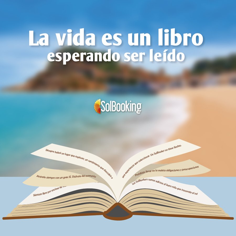 solbooking's tweet photo. ¿Te animas a leer cada página de tu vida? #HazteSolBooker #travel #viajar #aventura #SolBooking https://t.co/6ebv1tQ5wM