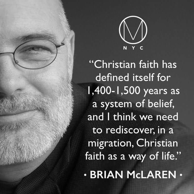 MidrashNYC's tweet photo. “I think we need to rediscover, in a migration, Christian faith as a way of life.” @brianmclaren #FCQ16 https://t.co/Dsjb2V3TuW