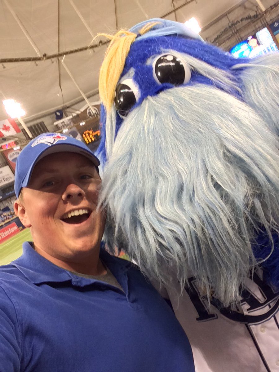 CPReevey's tweet image. Jays vs. Rays! #raysup #mascot