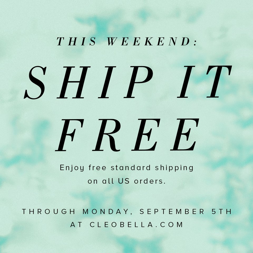 Got any long weekend plans? Here's one for ya: cleobella.com