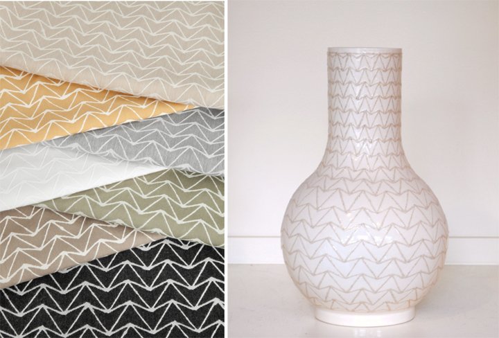 Famed cermicist Roy Hamilton's work translates beautifully into a new fabric collection. tinyurl.com/zbecz8q