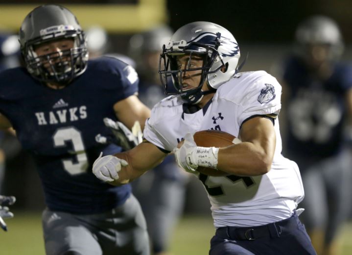 PostCrescent's tweet photo. LIVE AT 6:45 P.M.: @MenashaFootball hosts @XHSFootbal in a Bay Conference showdown! https://t.co/3SycqXH5p0 #hsswi https://t.co/NfTG8yTIke