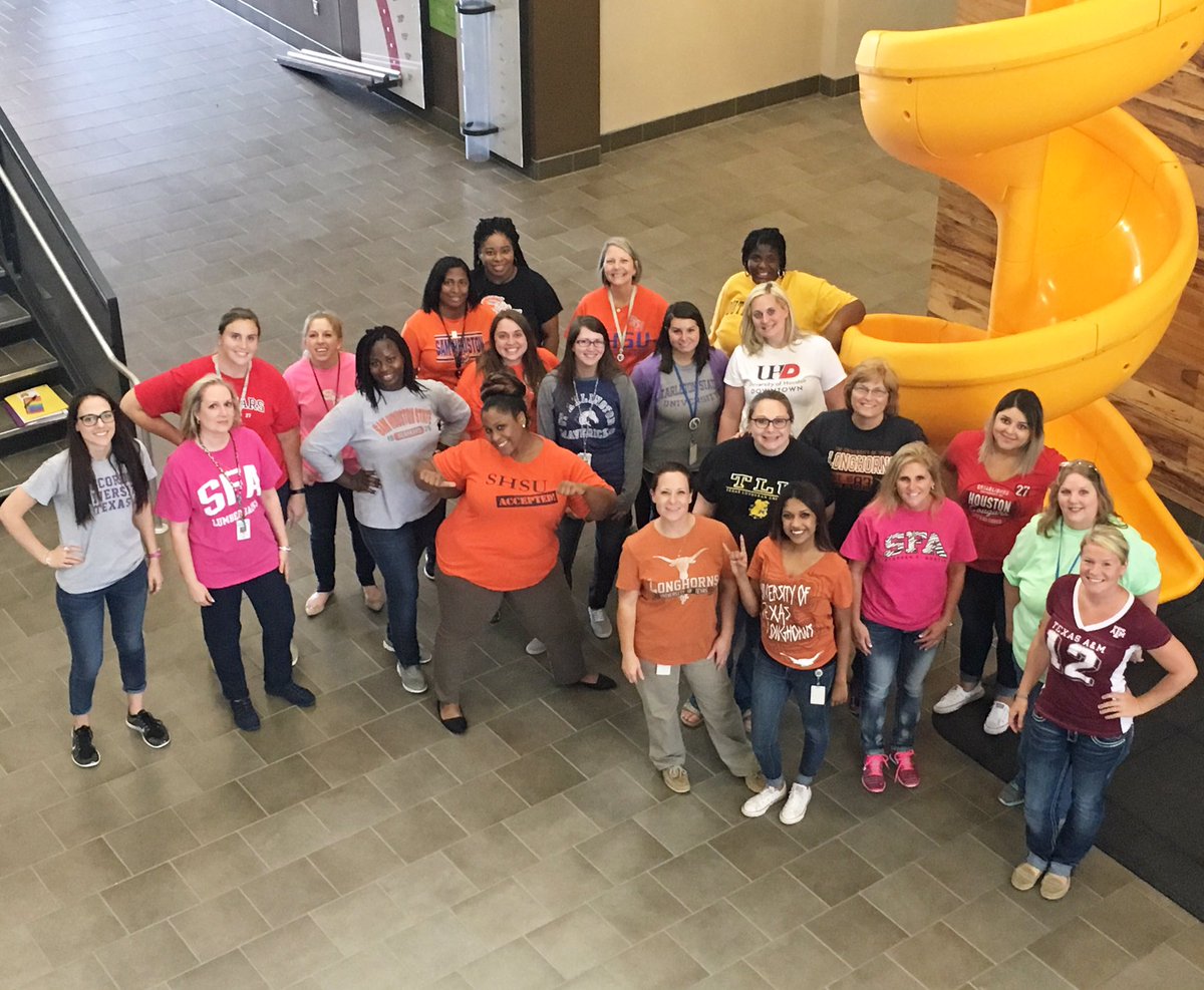 MarshallES_SISD's tweet photo. Celebrating #SpringISDCollegeColors at Marshall!! https://t.co/x2Dwlt8Ktv