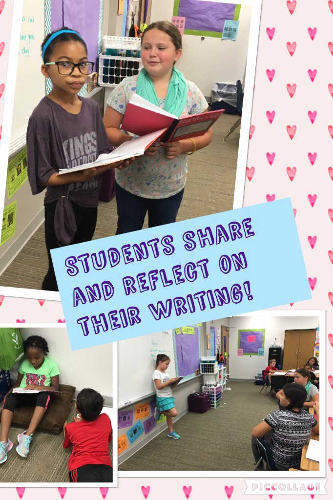 DES_3rd's tweet photo. Students share and reflect on their writing during workshop ! #DESisBEST #gcisdhuma https://t.co/CyzwvHYqqq https://t.co/OHaxraYqFf