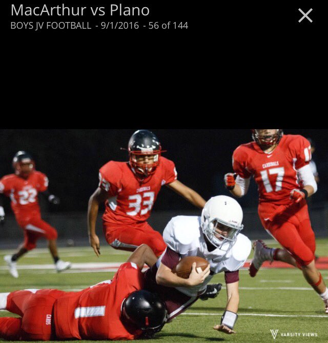 MzNurse2U2's tweet photo. JV football yesterday.. #CariusKey #1 #safety https://t.co/X3POEnxmyp
