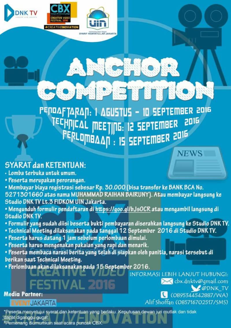 News Anchor Competition. ComeOnGaes <a href="/DNK_TV/">DNK TV</a> <a href="/uinjktofficial/">UIN Syarif Hidayatullah Jakarta</a> @DemaUINJakarta_ #creativeinnovation #CBX #cv6.0 #dnktv