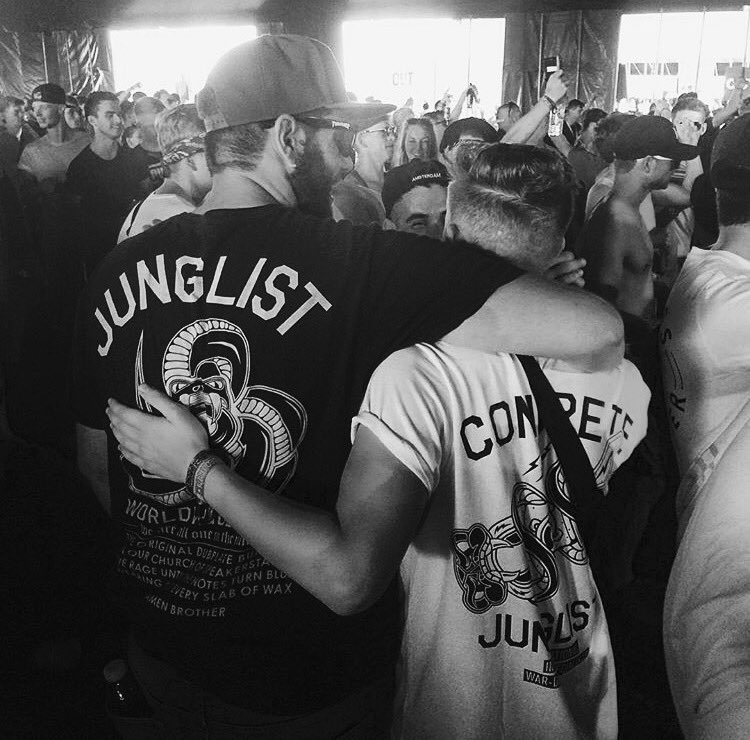 The two people in this photo didn't know each other before clocking each other in Concrete Junglists. Why we do it.