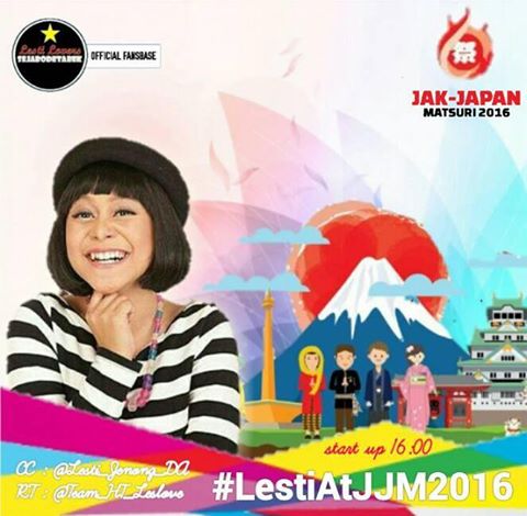 info Hastag sore ini pake  #LestiAtJJM2016 mulai Up jam 4 sore cc: <a href="/Lesti_Jenong_DA/">Lestykejora</a> <a href="/jktjapanmatsuri/">Jak Japan Matsuri</a> <a href="/streament_jkt/">stream entertainment</a>