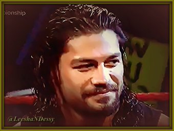 LeeshaNDessy's tweet photo. #Roman #GwensEdits4Me #TyGwen #LoveHisSmileYouKnowWell @WWERomanReigns @romanreigns568 @WWESethRollin17 https://t.co/ZdlEcdosPV