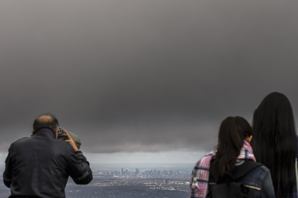 The Age Photography (@theage_photo) on Twitter photo A tiny Melbourne under pregnant skies today #mountdandenong #melbournweather Photo: <a href="/picpockett/">Daniel Pockett</a> A tiny Melbourne under pregnant skies today #mountdandenong #melbournweather Photo: <a href="/picpockett/">Daniel Pockett</a>