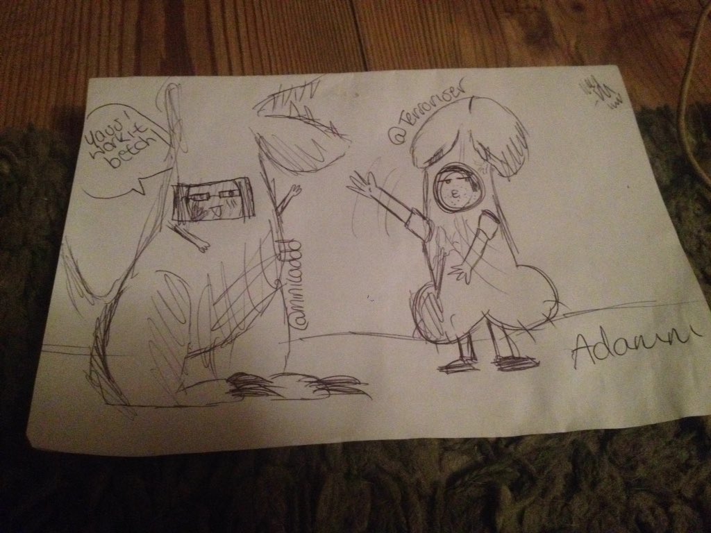 StedFastOregon's tweet image. @MiniLaddd @Terroriser #MiniLaddFanArt #TerroriserFanArt hope you like this ask mini inspired art 😛