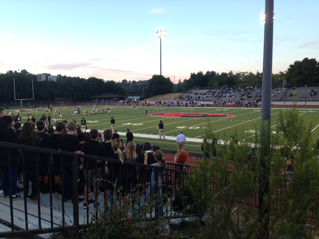 katehelland's tweet image. We're live at the football game! Monarchs playing Aptos. #GoMonarchs!  #football