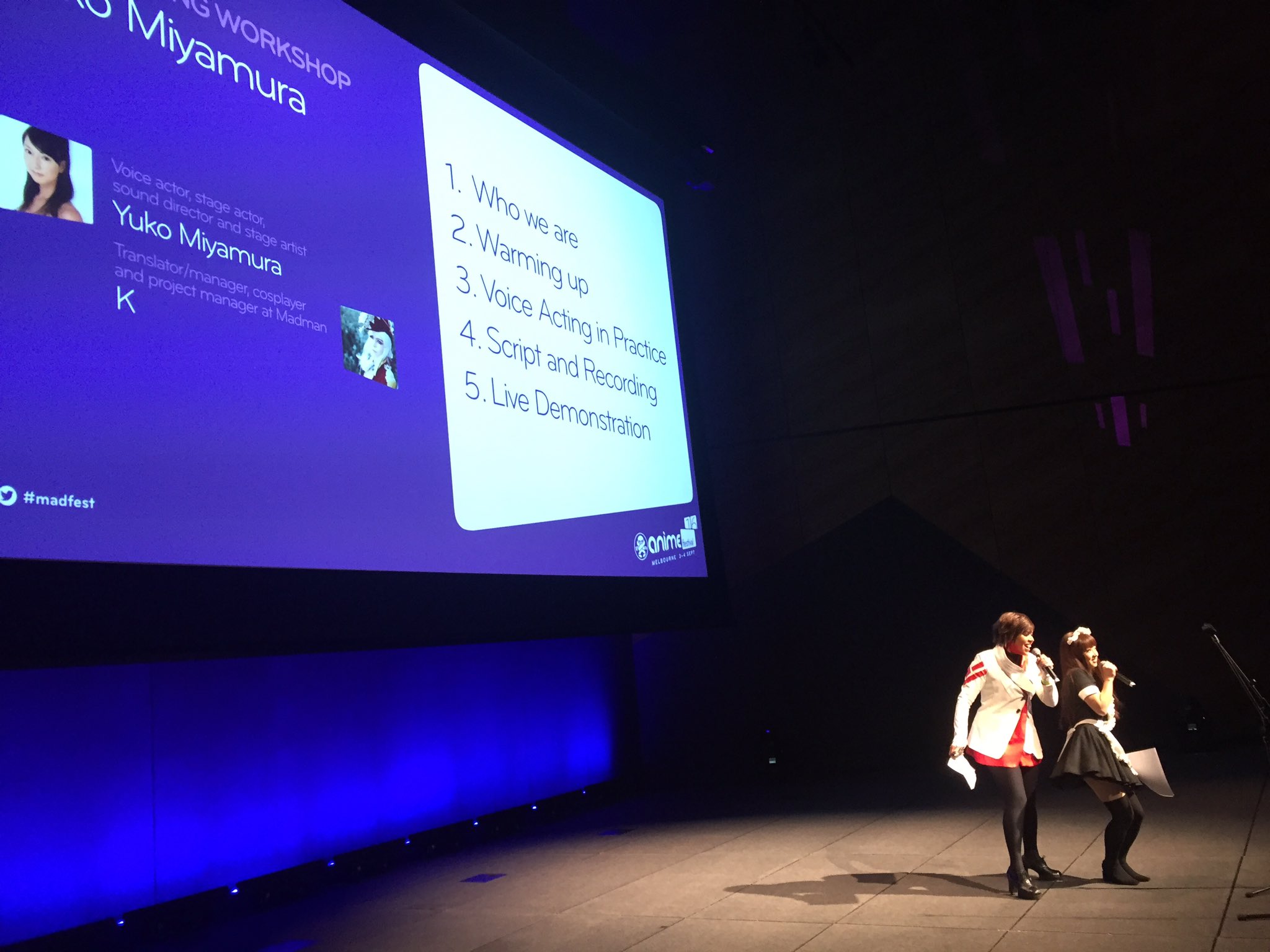 Anime Festival On Twitter The Voice Acting Workshop With Yuko Miyamura Has Begun Madfest