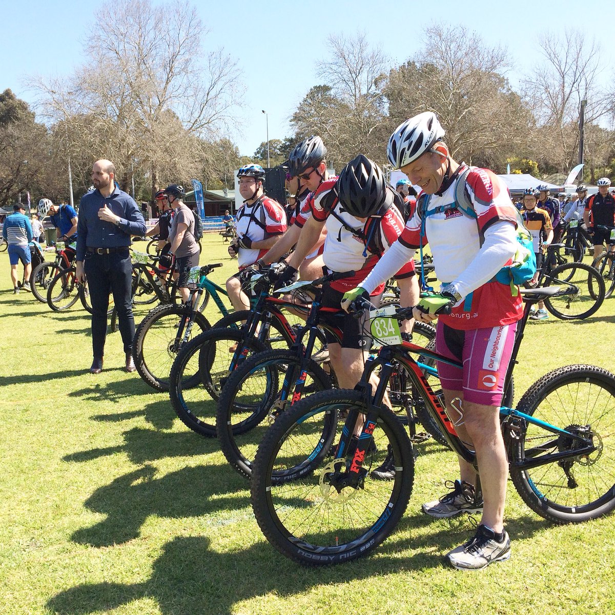 TriEventsWA's tweet image. 'Solider On' with Mr Tony Abbott are ready for the 40km Forces Challenge at the Act-Belong-Commit Dwellingup 100!