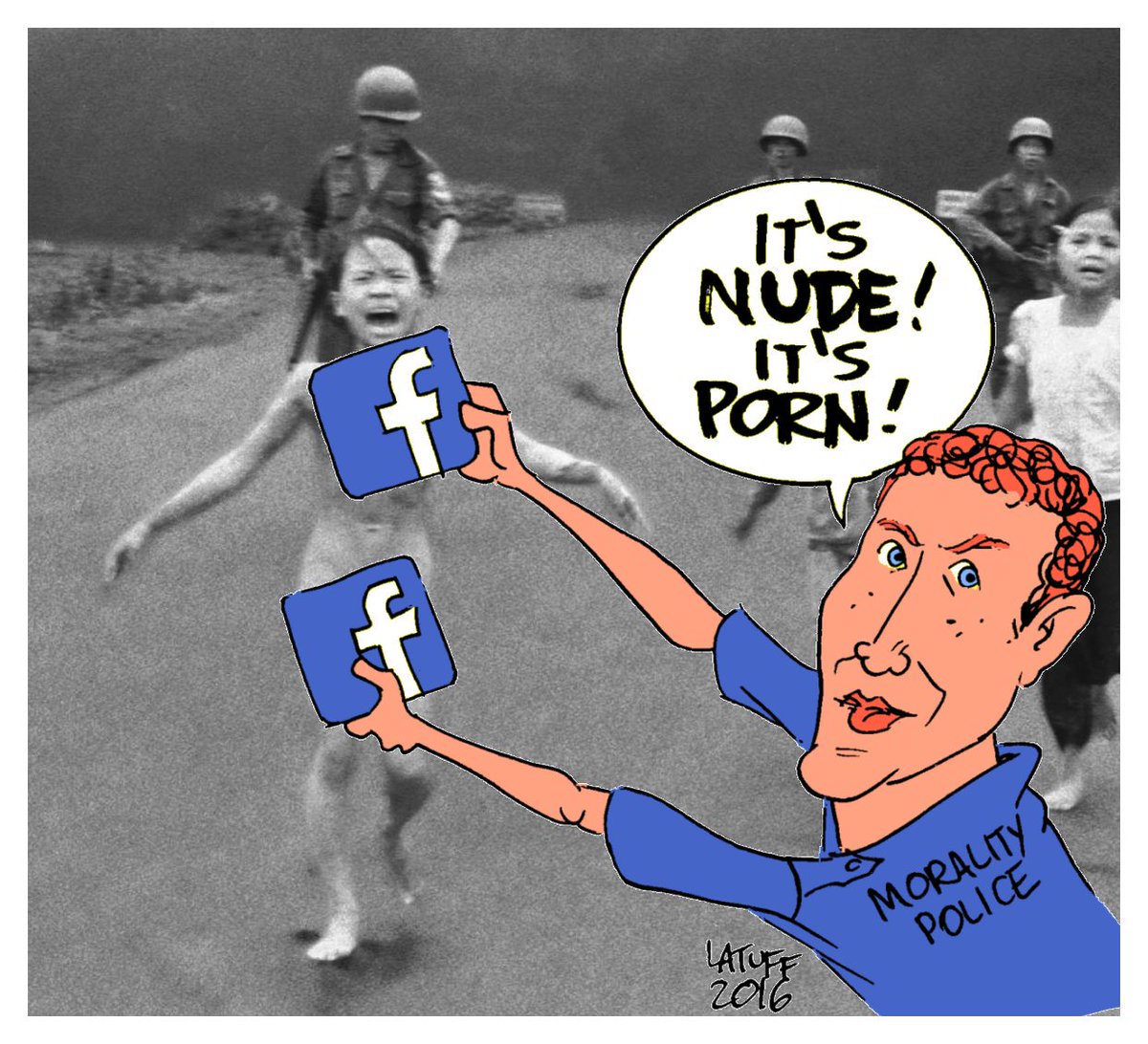 Image result for facebook censorship cartoon