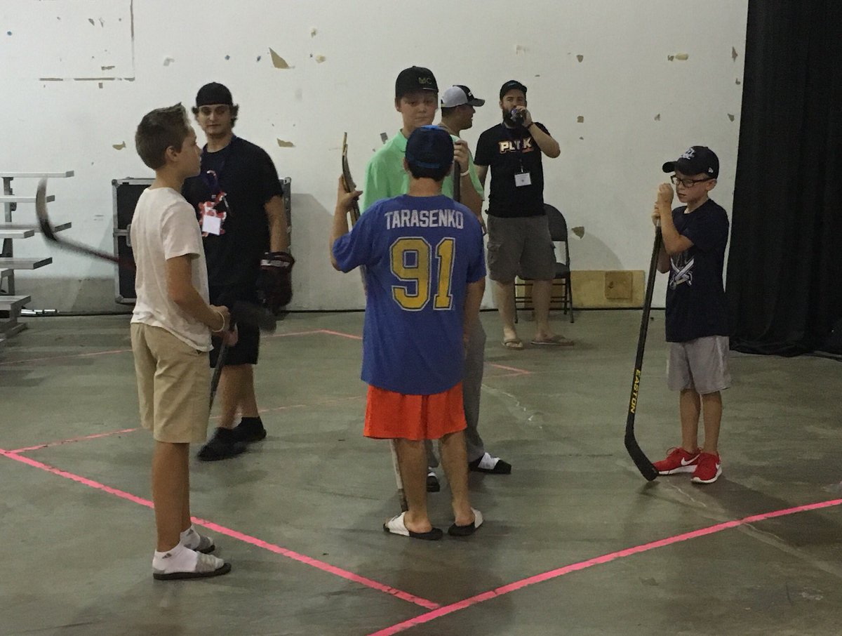 hockeyshowto's tweet photo. Gathering the competitors for @ShotToConquer Trick Shot Competition https://t.co/A8f72OZCtW