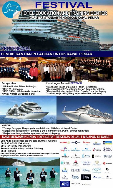 Loker kapal pesiar n hotel all position, hub 0812 1314 9040 or 0812 3318 7924 <a href="/infomalang/">Info Malang</a> <a href="/InfoMalangKerja/">Info Lowongan Kerja</a>
