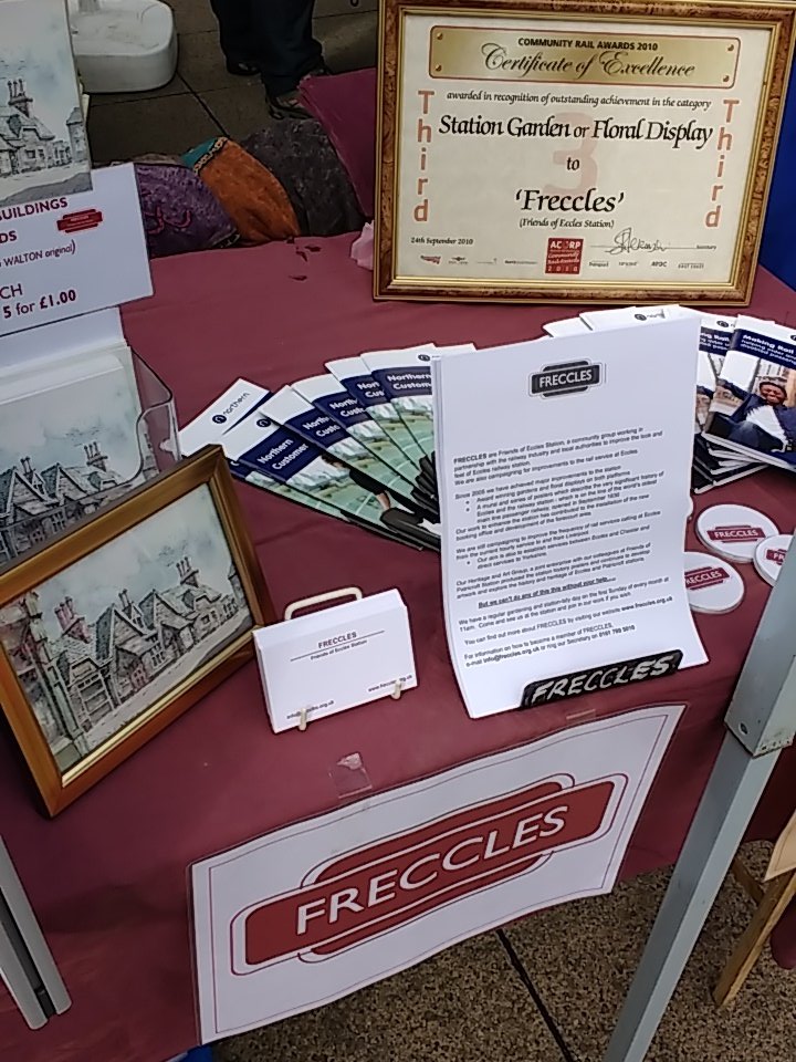 <a href="/FRECCLES1/">Freccles</a> <a href="/PatricroftFROPS/">Friends of Patricroft Station 🚉 #FrOPS</a>  #ecclesfestival #LoveEccles come and see our stall with info and heritage display