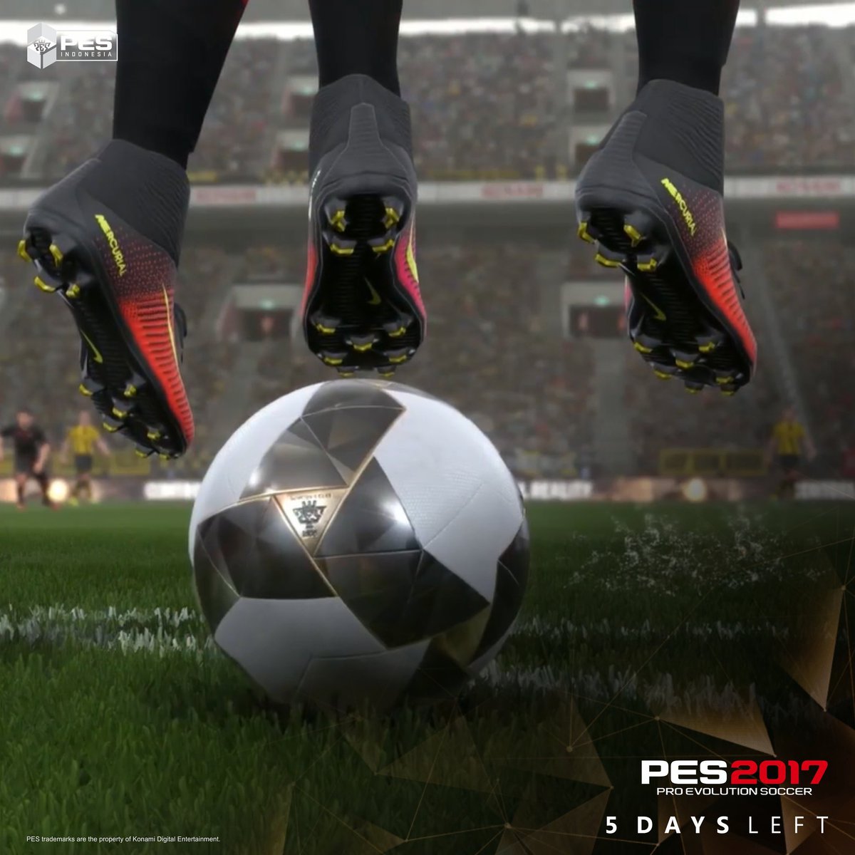 virtualballers's tweet photo. 5 hari lagi!! #PES2017Countdown https://t.co/bLcBvcm6AS