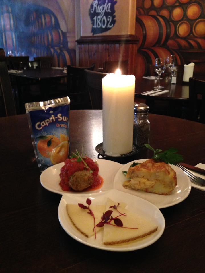 Tasting tapas for little ones only today. Call on 01619281122 and book your table now.