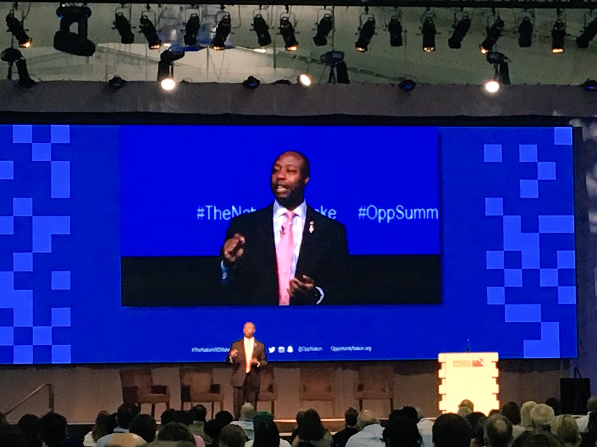 LINKstrategic's tweet image. "BE the change our nation needs and our nation will never be the same" @SenatorTimScott #OppSummit #TheNationWEMake